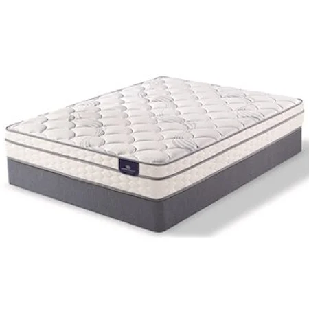 Queen Euro Top Innerspring Mattress and 5" StabL-Base® Low Profile Foundation